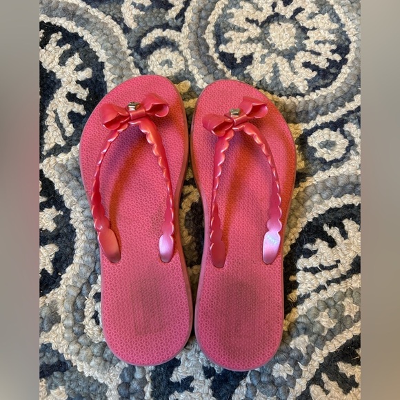 Kate Spade Flip Flops with Bow Accent - Picture 1 of 5